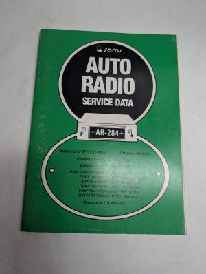 Sams Photofact Car Audio Auto Radio Series Repair Data Manual Volume Ar-284 1979