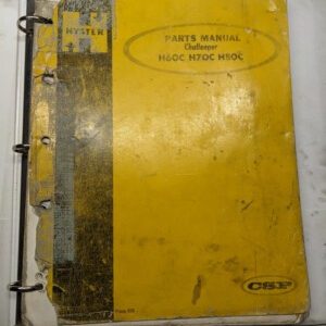Hyster Fork Lift Truck Parts List Book Manual Challenger H60C H70C H80C 1969