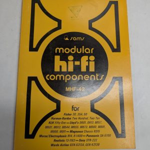 Sams Photofact Modular Hi-Fi Stereo Series Repair Data Manual Volume Mhf-42 1973