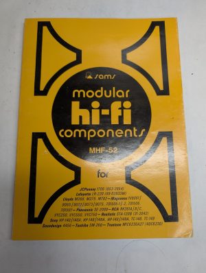Sams Photofact Modular Hi-Fi Stereo Series Repair Data Manual Volume Mhf-52 1974