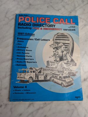 Radio Shack Police Call Radio Reference Guide 1981 Edition Volume 4