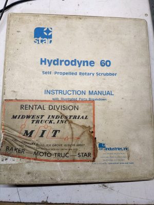 Star Hydrodyne 60 Instruction Manual Operation Parts List Book 1977