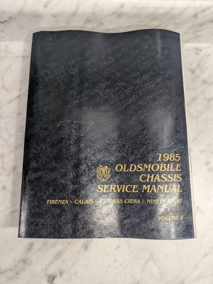 1985 Oldsmobile Cutlass Custom Cruiser Service Manual Shop Repair Book Volume 2