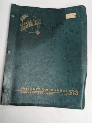 Tektronix Instruction Operator Service Manual Oscilloscope Cathode-Ray 513
