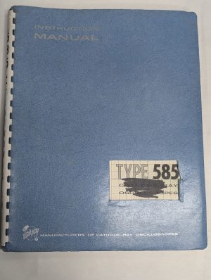 Tektronix Instruction Operator Service Manual Oscilloscope Type 585 Cathode Ray