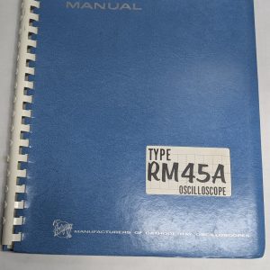 Tektronix Instruction Operator Service Manual Oscilloscope Model Type Rm45A
