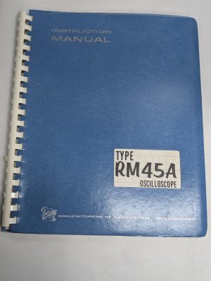 Tektronix Instruction Operator Service Manual Oscilloscope Model Type Rm45A