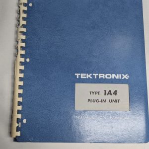 Tektronix Instruction Operator Service Manual Model Type 1A4 Plug In Unit 1974