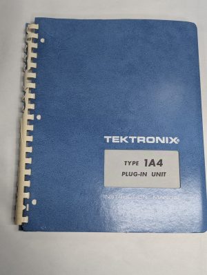 Tektronix Instruction Operator Service Manual Model Type 1A4 Plug In Unit 1974