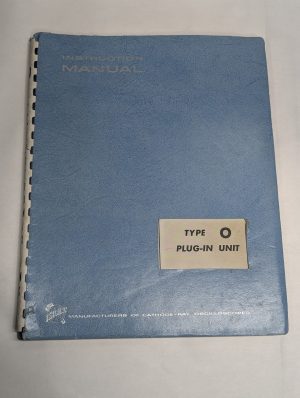 Tektronix Instruction Operator Service Manual Model Type O Plug In Unit 1962