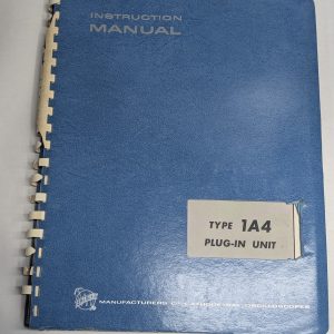 Tektronix Instruction Operator Service Manual Model Type 1A4 Plug In Unit 1967