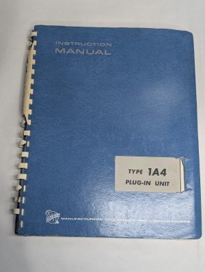 Tektronix Instruction Operator Service Manual Model Type 1A4 Plug In Unit 1967