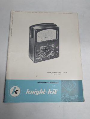 Knight Kit Assembly Manual 20,000 Ohm/V Vom 83 Y 140 Volt Ohm Meter Vintage 1956