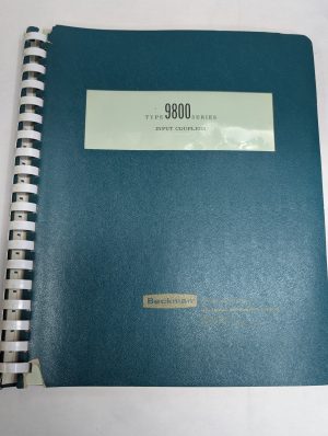 Beckman Operating Service Manual Model Type 9800 Series Input Couplers 1966
