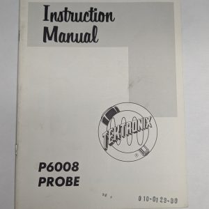 Tektronix Operator Instruction Manual Model # P6008 Probe 1963 Vintage Equipment