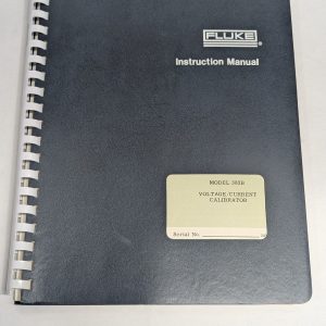 Vintage Fluke Operator Instruction Manual Model 383B Voltage Current Calibrator