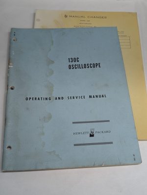 Hewlett Packard Hp Operating & Service Manual Model 130C Oscilloscope 1965