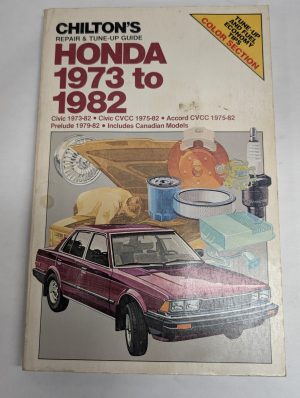 Chiltons Service Repair Manual Shop Book Honda 1973 To 1982 Cvcc Accord Prelude