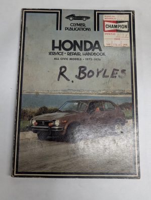 Clymer Service Repair Manual Shop Honda All Civic Models 1973 1974 1975 1976