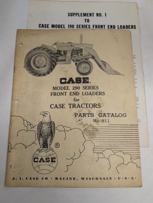 Case Parts List Catalog Manual Book #811 Model 290 Front Loader For Tractors
