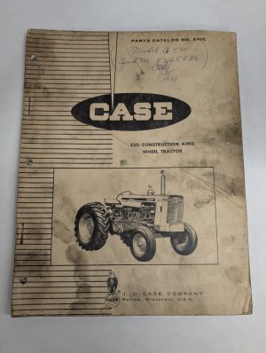 Case Parts List Catalog Manual A910 Model 530 Construction King Wheel Tractor