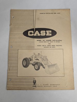 Case Parts List Catalog Manual Book A900 Model 42 Loader For 530 Sl Tractor