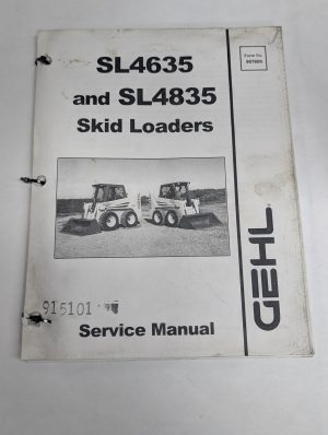 Gehl Sl-4635 Sl-4835 Skid Steer Loader Service Shop Repair Manual Book 907809