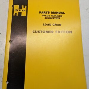 Hyster Parts Manual Book List Attachments Fork Truck Load Grab 7048 Lift