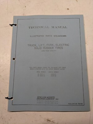 Shaeff Namco Parts List Breakdown Manual Sd 2024 E El Electric Fork Lift Truck