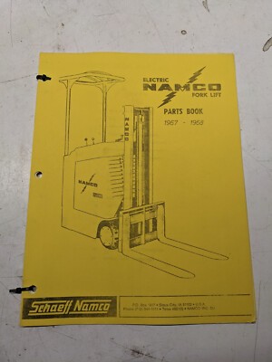 Shaeff Namco Parts Book List Manual Electric Fork Lift Truck 1967-1968