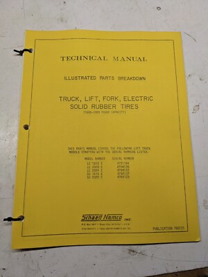 Shaeff Namco Parts List Breakdown Manual Lc 1815 2020 2024 Su 1515 E Fork Lift