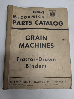 International Ih Mccormick Parts List Book Catalog Manual Grain Machine Gm-1