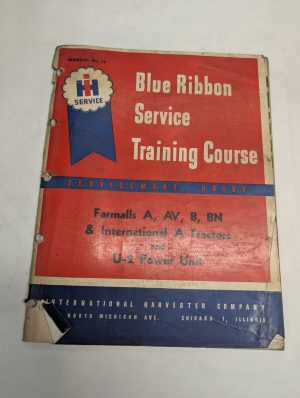 Ih Blue Ribbon Service Manual #12 Farmall Av B Bn International A U-2 Original