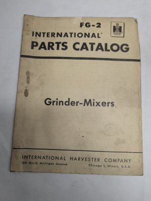 International Harvester Ih Parts List Book Catalog Manual Fg-2 Grinder-Mixers