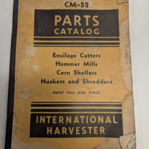 International Harvester Ih Parts List Book Catalog Manual Cm-52 Ensilage Cutters