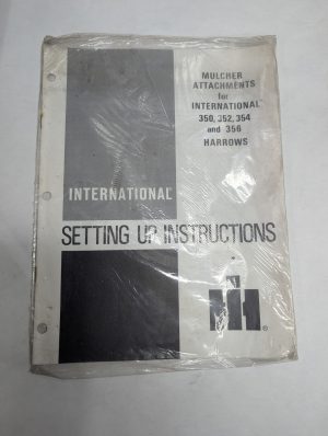 International Harvester Setting Up Instructions Guide Mulcher Attachment Harrows