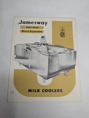 Jamesway Sani-Kool Milk Cooler Catalog 1962 Sales Literature Brochure F1201B