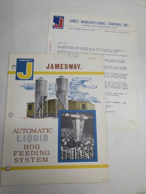 Jamesway Hog Feeding System Catalog 1965 Sales Literature Brochure F1136 S-1102