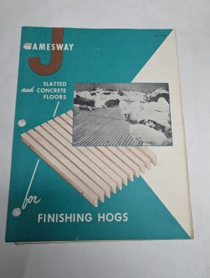Jamesway Slatted & Concrete Floors Hogs Catalog 1962 Sales Literature F1131