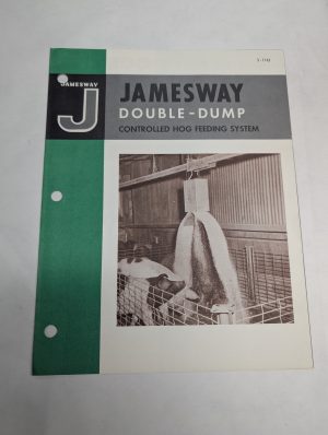 Jamesway Double Dump Hog Feeding Catalog 1961 Sales Literature Brochure F154