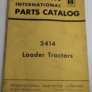 International Harvester Ih Parts List Book Catalog Manual Tc-108 3414 Tractor