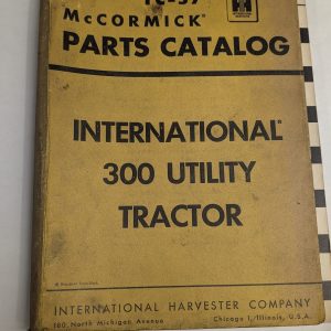 International Ih Parts List Catalog Manual Mccormick 300 Utility Tractor Tc-57