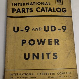 International Harvester Ih Parts List Catalog Manual U-9 Ud-9 Power Units Pu-11A