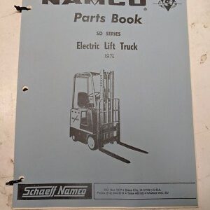 Schaeff Namco Parts Book List Manual Sd Series Electric Fork Lift Truck 1974