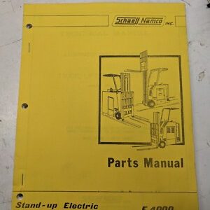 Schaeff Namco Parts Book List Manual Stand Up Electric Fork Lift Truck E 4000