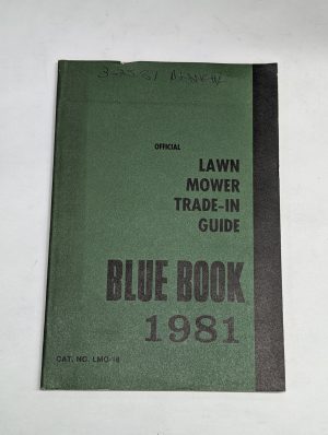 Blue Book Trade-In Price Guide Manual Walking & Riding Lawn Mowers 1981 Lmg-16
