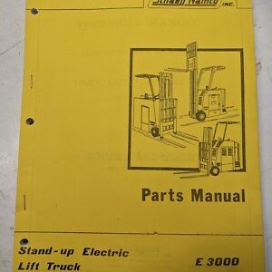 Schaeff Namco Parts Book List Manual Stand Up Electric Fork Lift Truck E 3000