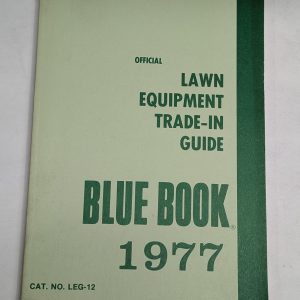 Blue Book Trade-In Price Guide Manual Walking & Riding Lawn Mowers 1977 Leg-12