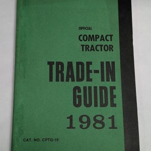 Official Blue Book Trade-In Price List Guide Manual Compact Tractor Cptg-16 1981