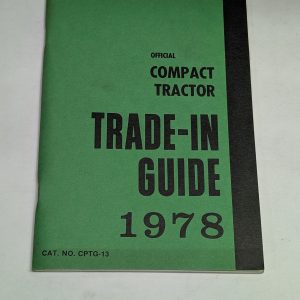 Official Blue Book Trade-In Price List Guide Manual Compact Tractor Cptg-13 1978